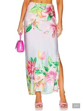 Rococo Sand ‘Lora Hibiscus Maxi Skirt’